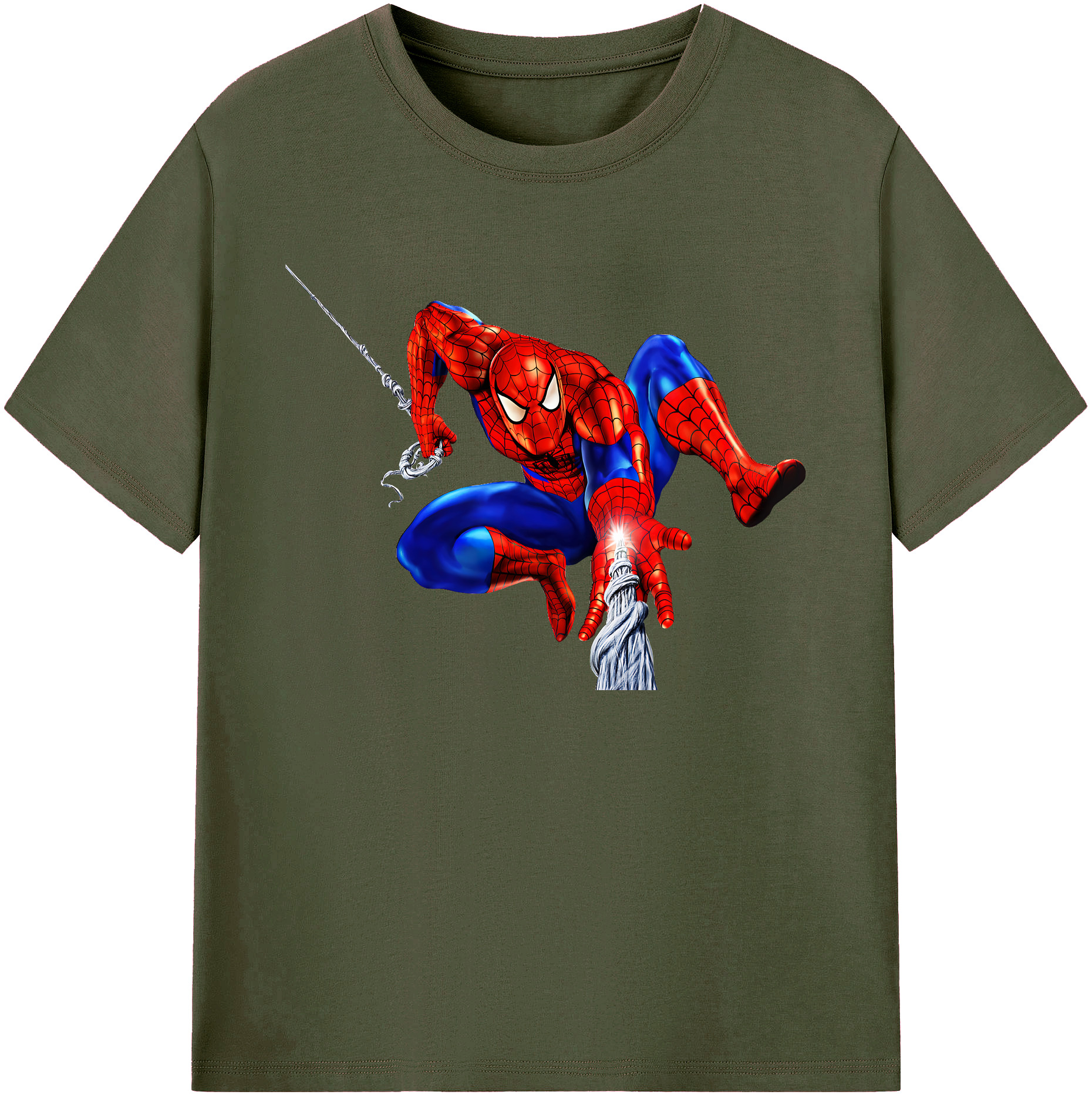 （画像用） Spider Man スパイダーマン 綿100％ メンズ半袖Tシャツ｜肌触りやわらか＆通気性